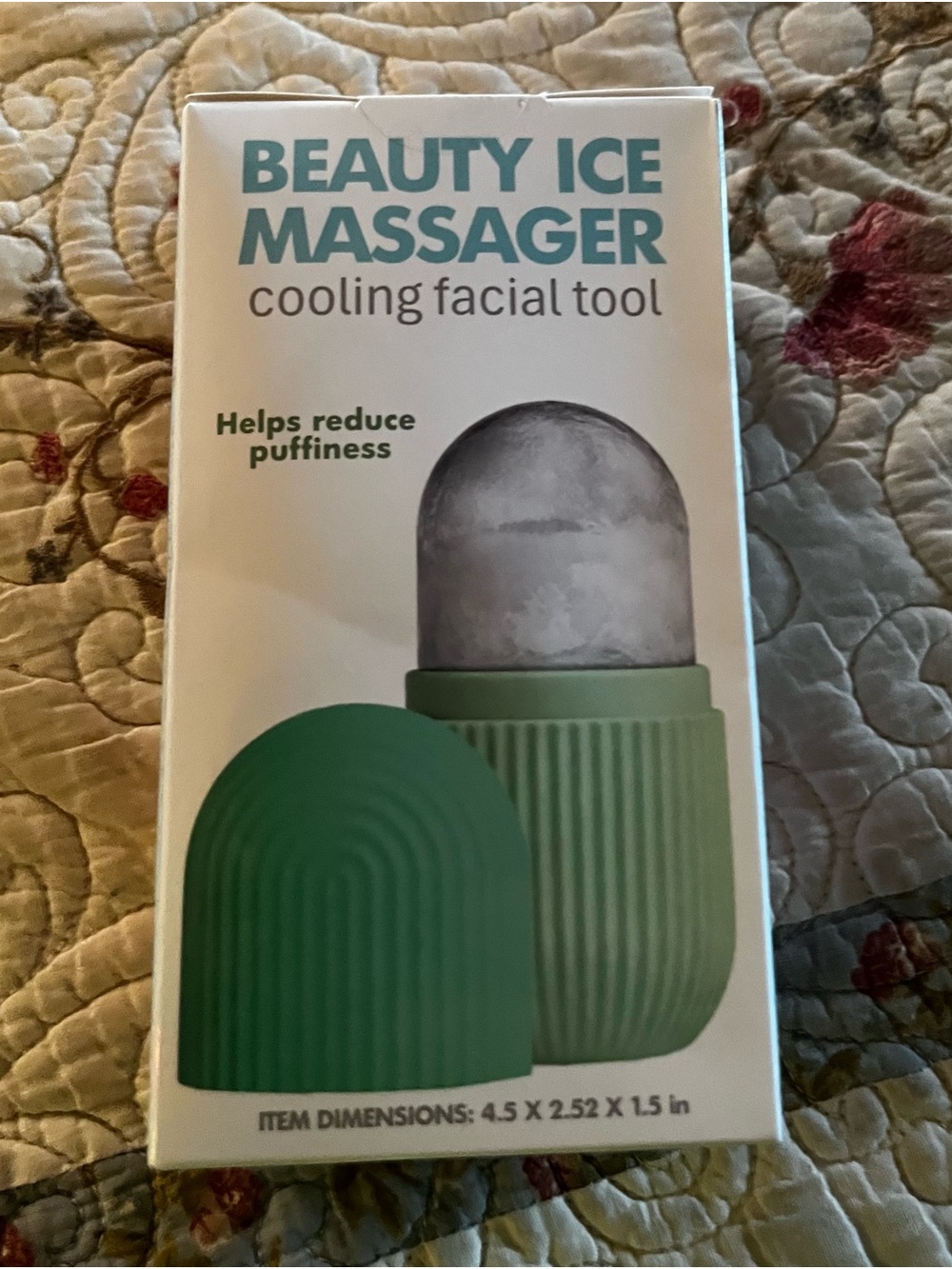 Beauty Ice Massager Cooling Facial Tool - Green